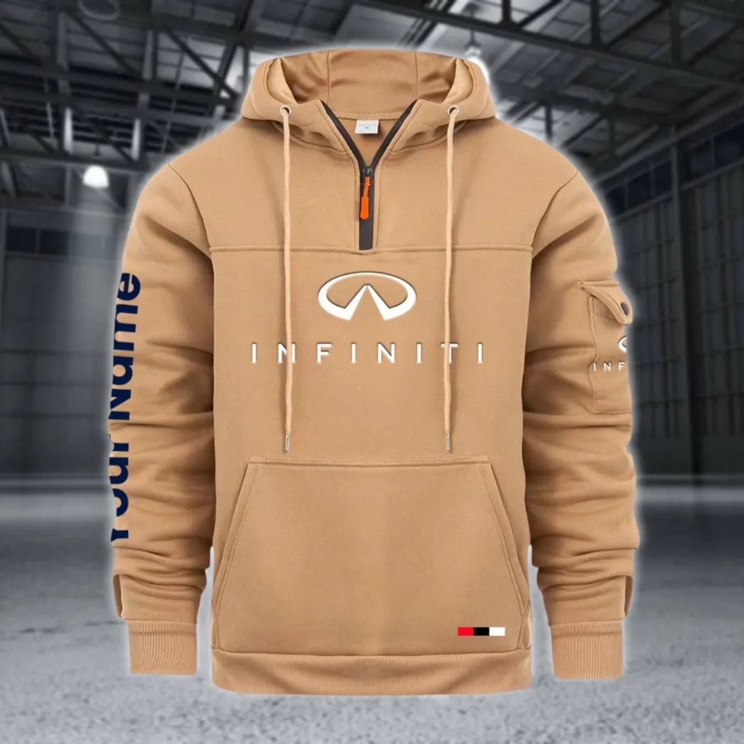 Stylish Ride Large Pocket Hoodie, Road-Ready Large Pocket Hoodie CAR514 - Khaki