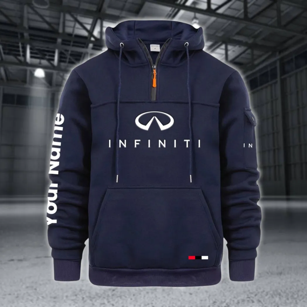 Stylish Ride Large Pocket Hoodie, Road-Ready Large Pocket Hoodie CAR514 - Navy