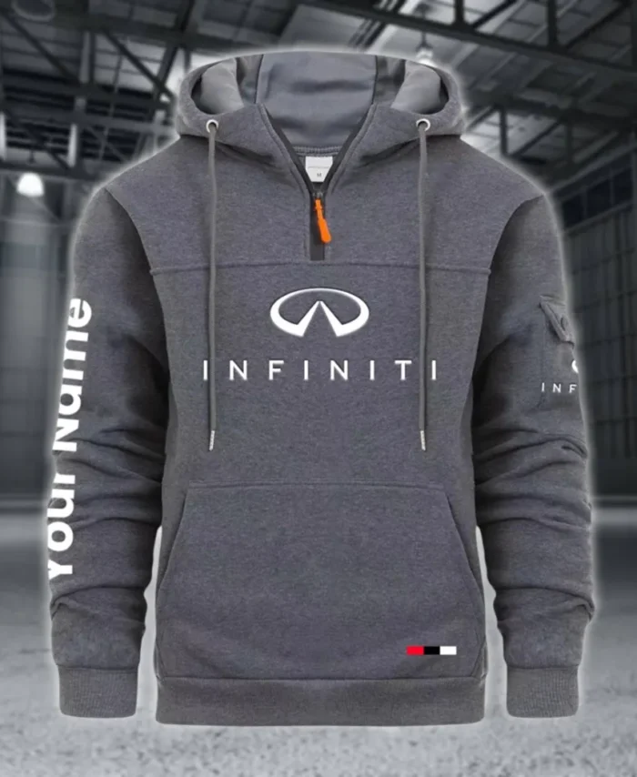 Stylish Ride Large Pocket Hoodie, Road-Ready Large Pocket Hoodie CAR514 - Dark Gray