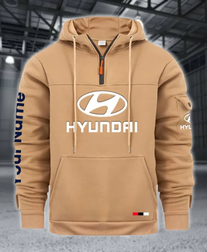 Compact Car Large Pocket Hoodie, Road Warrior Style Hoodie CAR514 - Khaki