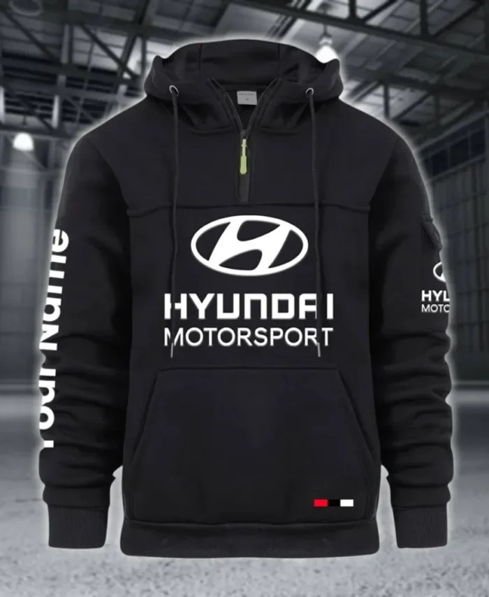 Passenger Vehicle Large Pocket Hoodie, Road-Ready Large Pocket Hoodie CAR514 - Black