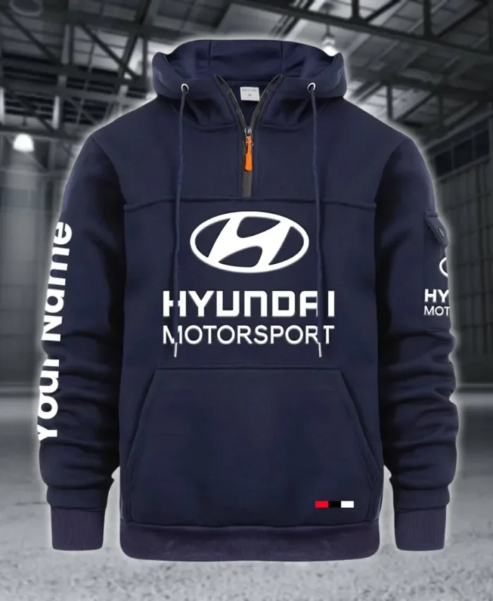 Passenger Vehicle Large Pocket Hoodie, Road-Ready Large Pocket Hoodie CAR514 - Navy