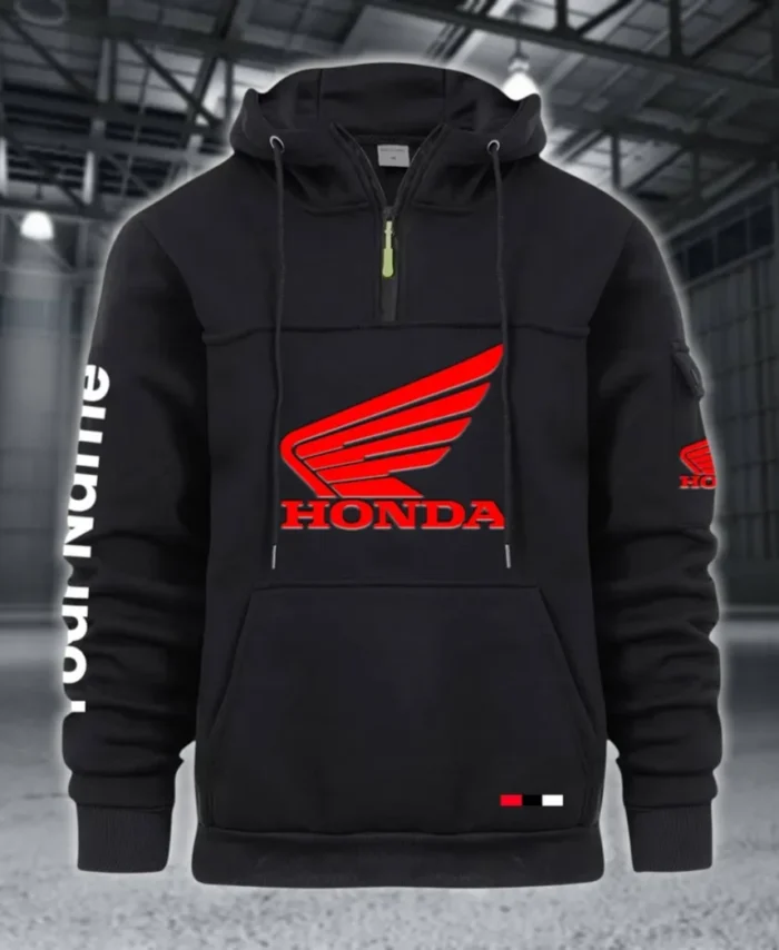 Sport Bike Large Pocket Hoodie, Classic Garage Style Hoodie CAR514 - Black