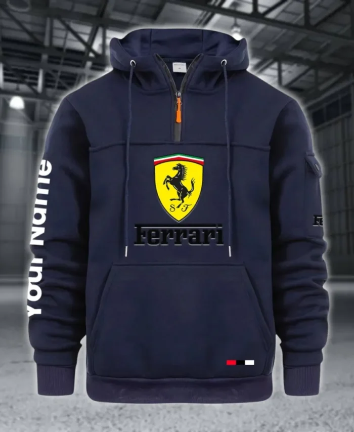 Precision Engineered Car Large Pocket Hoodie, Classic Garage Style Hoodie CAR514 - Navy