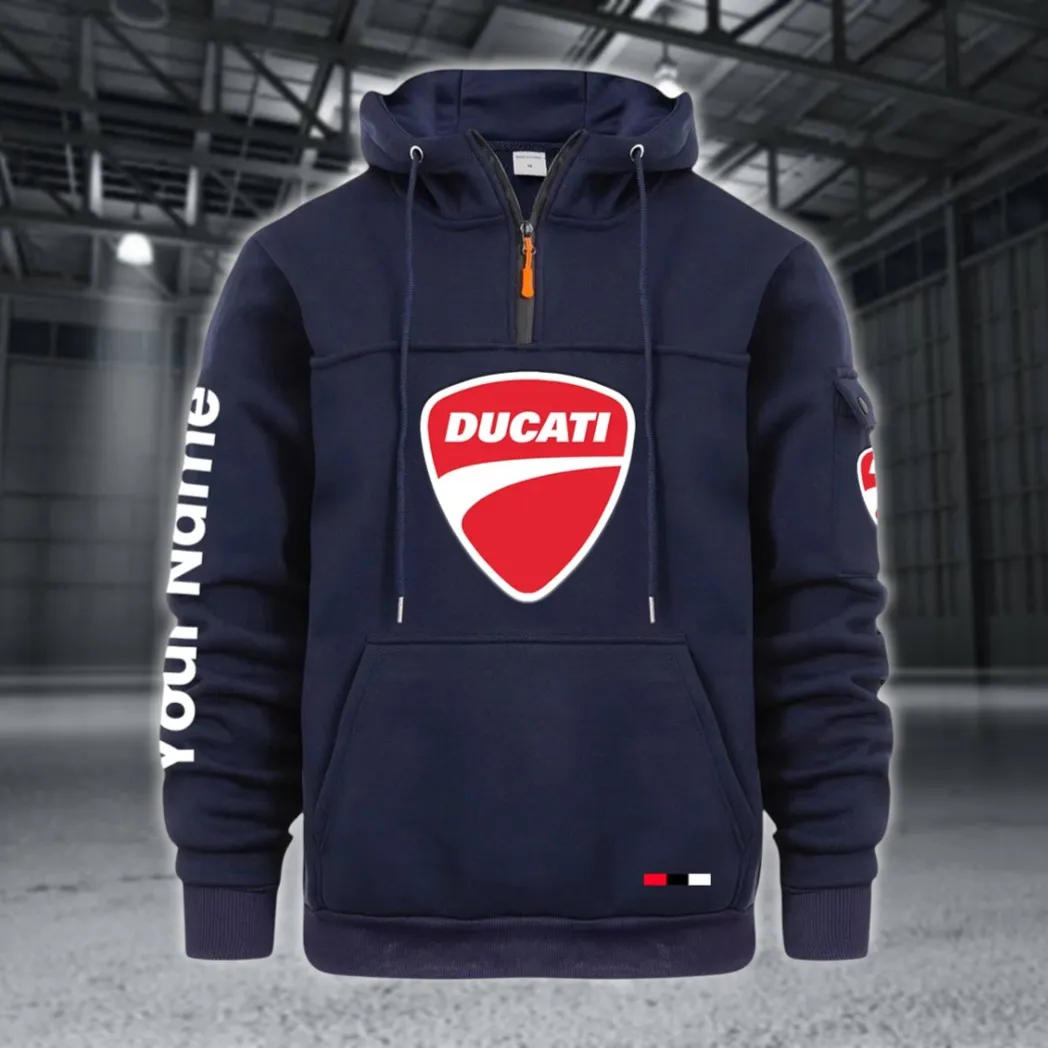 Performance Two-Wheeler Large Pocket Hoodie, Garage Life Comfort Hoodie CAR514 - Navy