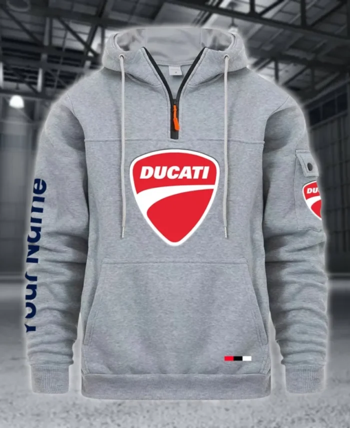 Performance Two-Wheeler Large Pocket Hoodie, Garage Life Comfort Hoodie CAR514 - Light Gray