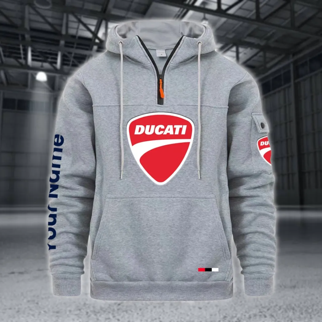 Performance Two-Wheeler Large Pocket Hoodie, Garage Life Comfort Hoodie CAR514 - Light Gray