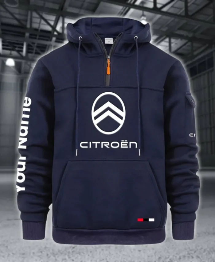 City Car Large Pocket Hoodie, Everyday Road-Ready Pullover CAR514 - Navy