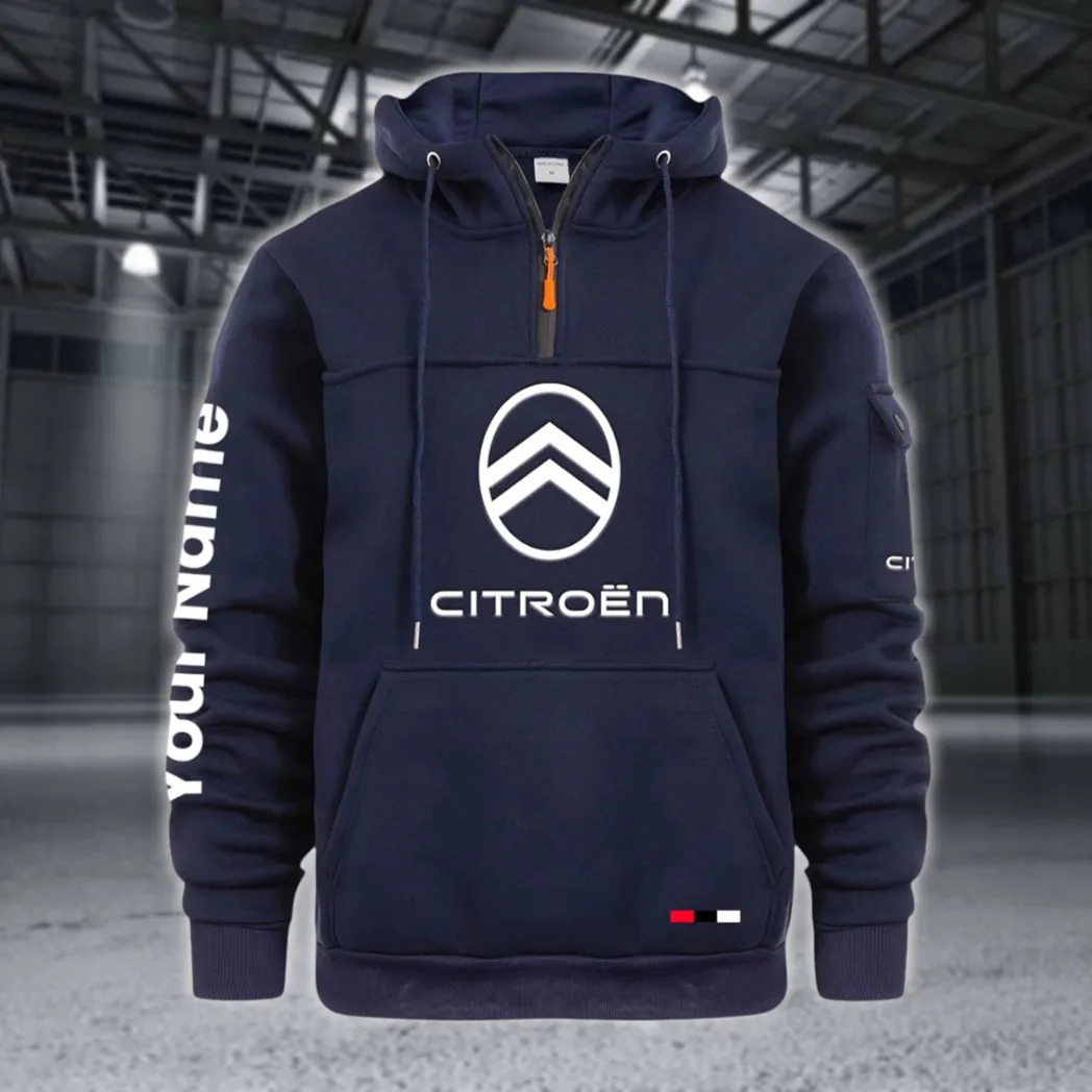 City Car Large Pocket Hoodie, Everyday Road-Ready Pullover CAR514 - Navy