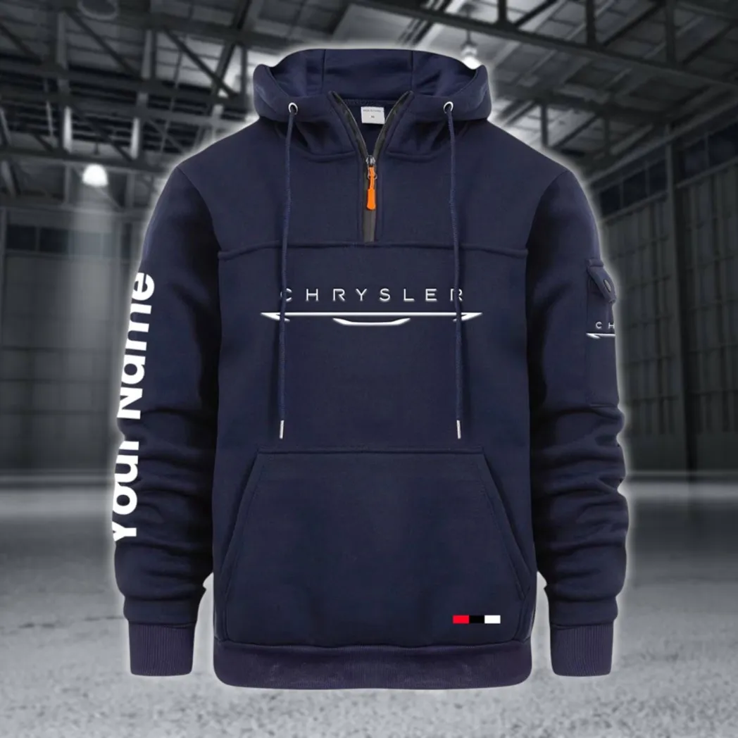 Full-Size Car Large Pocket Hoodie, Automotive Spirit Pocket Hoodie CAR514 - Navy