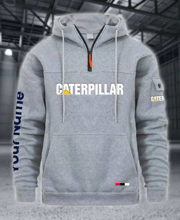 Construction Equipment Large Pocket Hoodie, Car Enthusiast Everyday Hoodie CAR514 - Light Gray