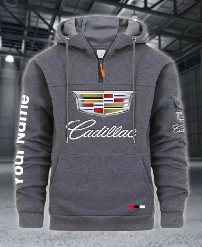 Elegant Touring Car Large Pocket Hoodie, Everyday Road-Ready Pullover CAR514 - Dark Gray