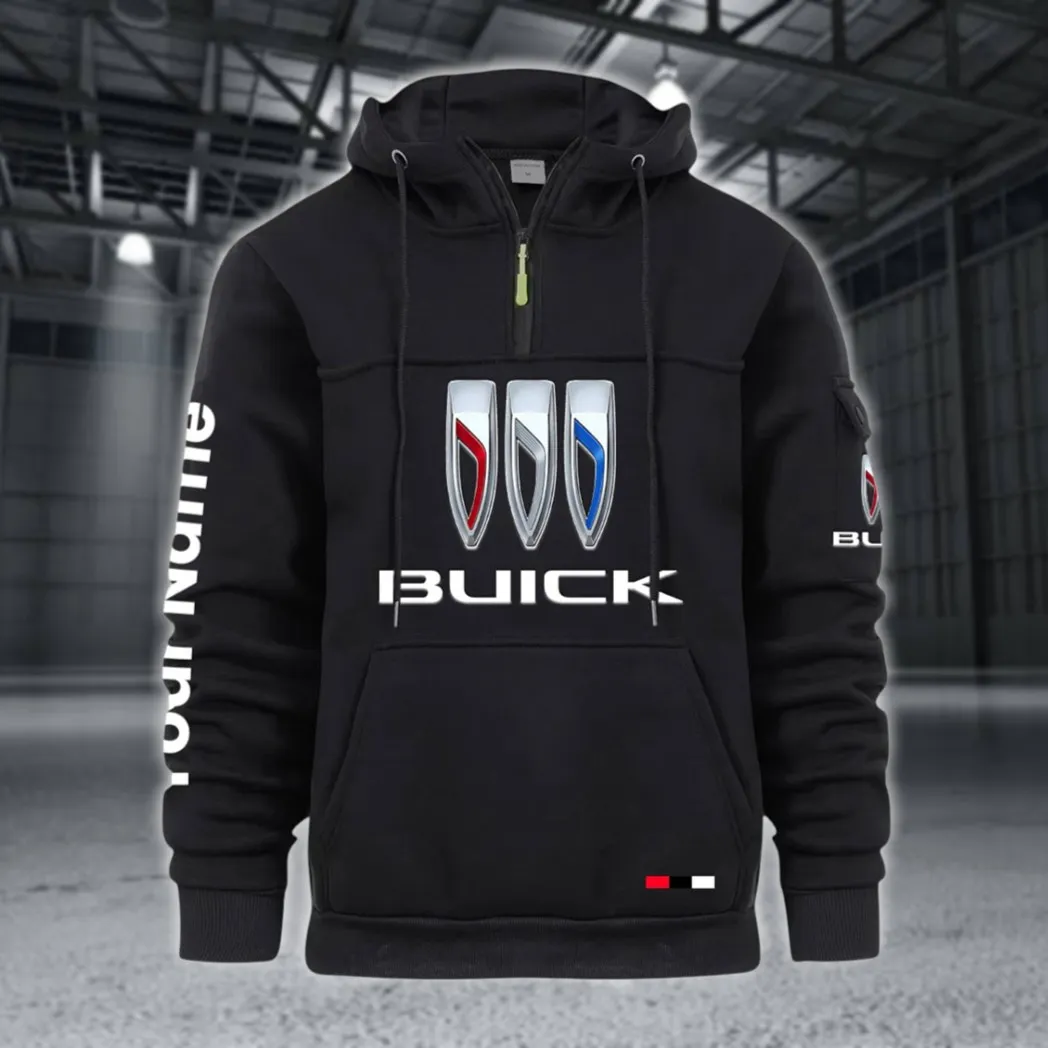 Comfort-Oriented Car Large Pocket Hoodie, Road-Ready Large Pocket Hoodie CAR514 - Black