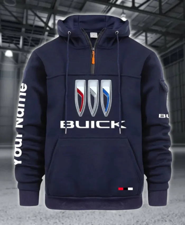 Comfort-Oriented Car Large Pocket Hoodie, Road-Ready Large Pocket Hoodie CAR514 - Navy