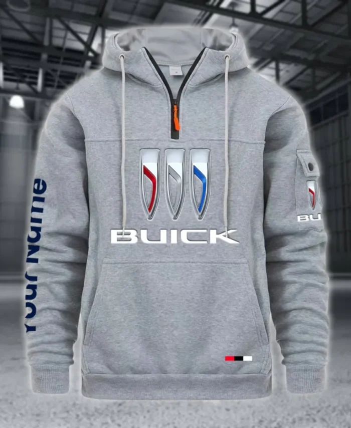 Comfort-Oriented Car Large Pocket Hoodie, Road-Ready Large Pocket Hoodie CAR514 - Light Gray