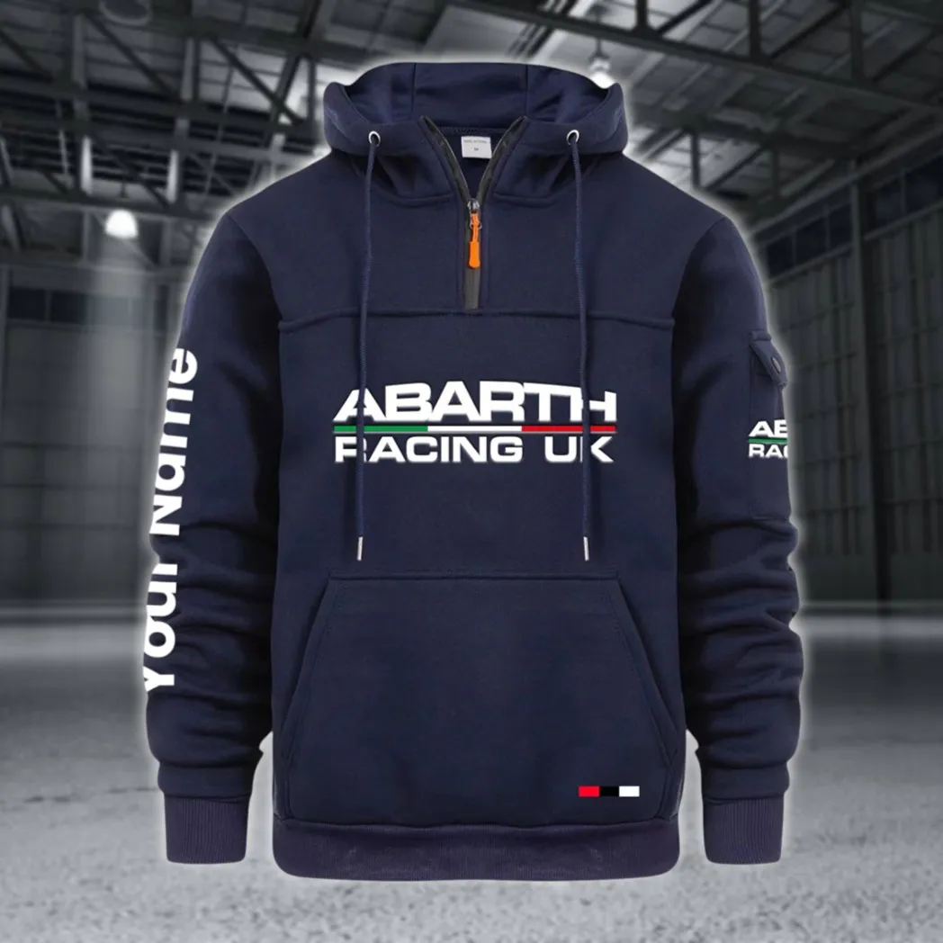 Rally Car Large Pocket Hoodie, Moto Street Comfort Hoodie CAR514 - Navy