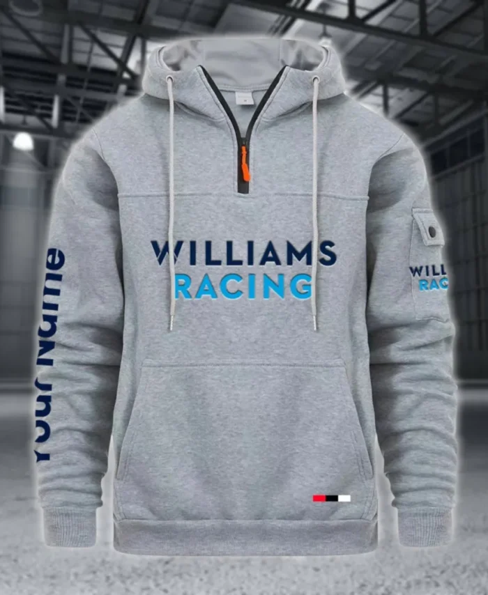 Grand Prix Team Car Large Pocket Hoodie, Road-Driven Comfort Hoodie CAR514 - Light Gray