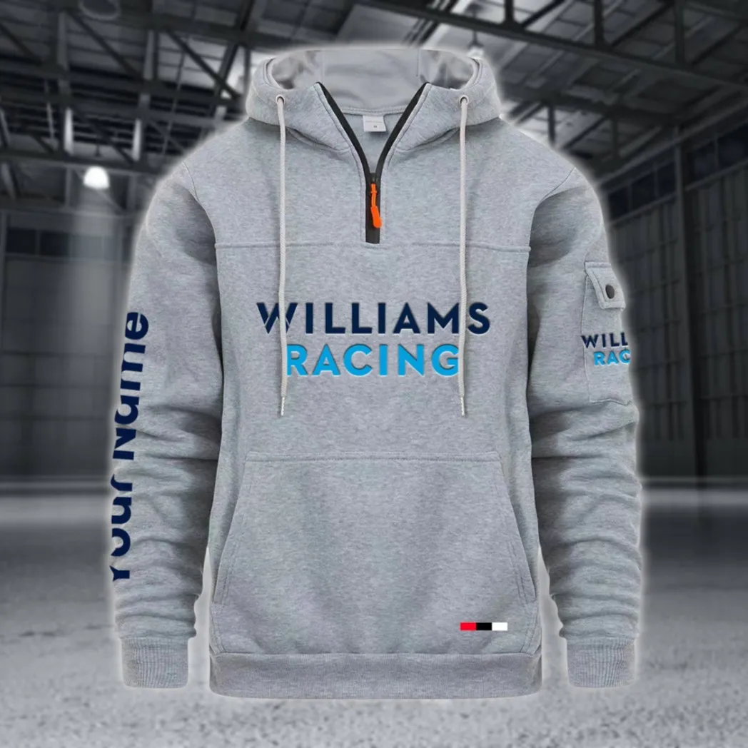 Grand Prix Team Car Large Pocket Hoodie, Road-Driven Comfort Hoodie CAR514 - Light Gray