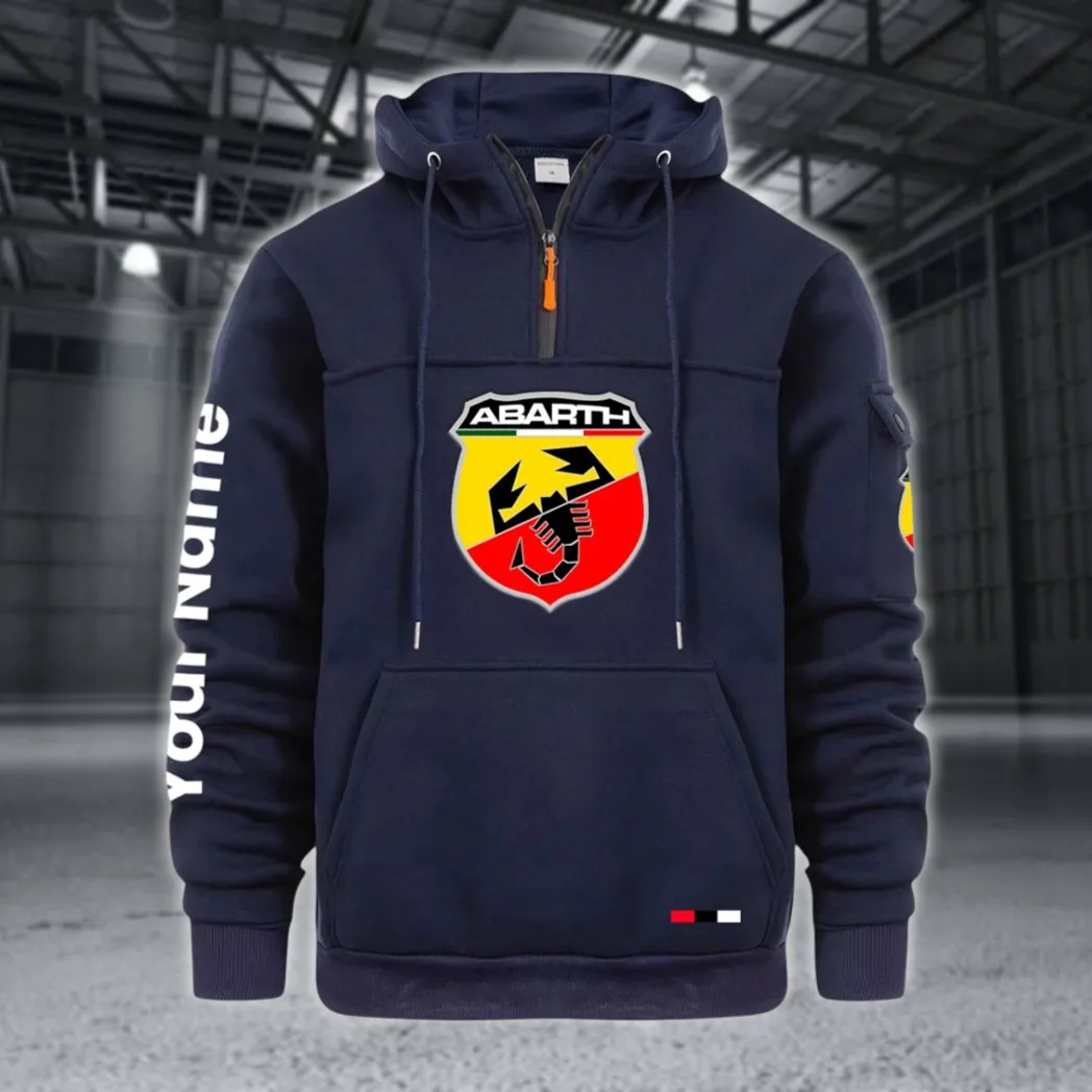 Rally Car Large Pocket Hoodie, All-Season Driver's Hoodie CAR514 - Navy