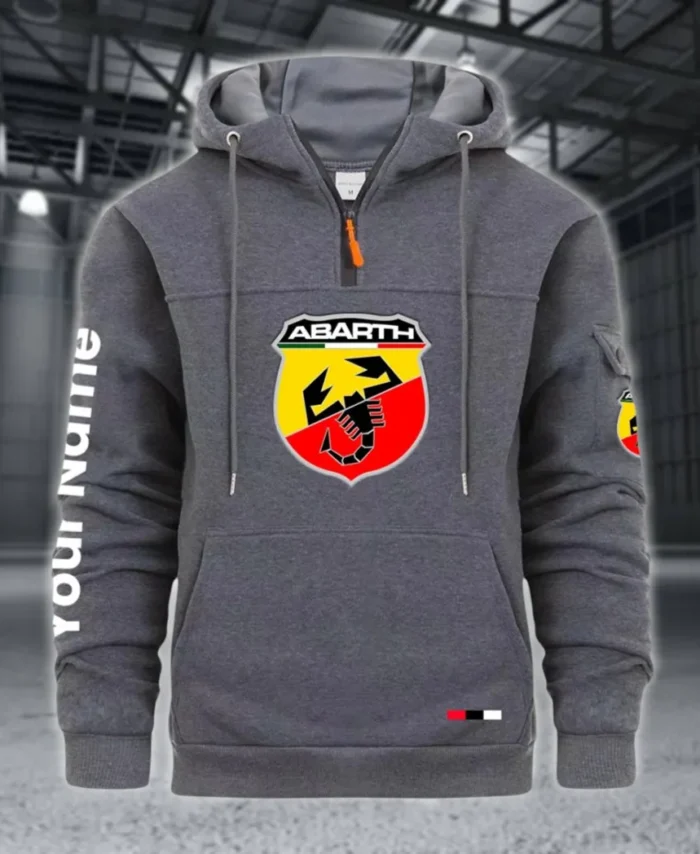 Rally Car Large Pocket Hoodie, All-Season Driver's Hoodie CAR514 - Dark Gray