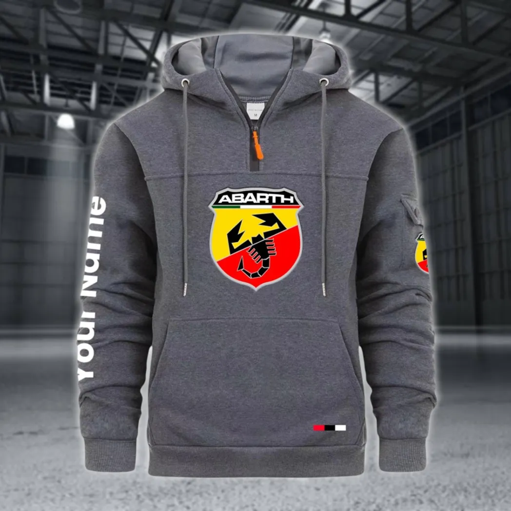 Rally Car Large Pocket Hoodie, All-Season Driver's Hoodie CAR514 - Dark Gray