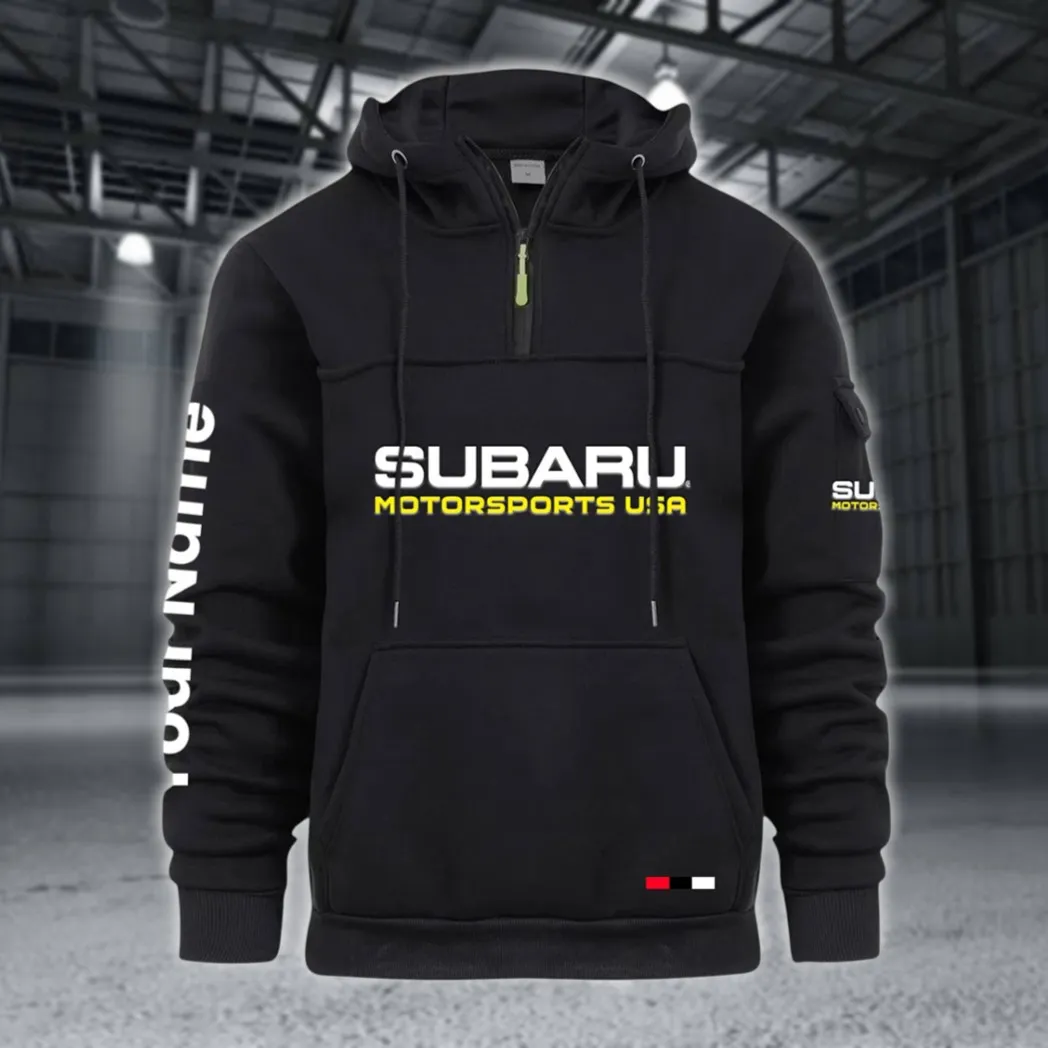 Rally-Inspired Vehicle Large Pocket Hoodie, Road Inspired Casual Hoodie CAR514 - Black