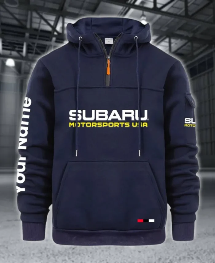 Rally-Inspired Vehicle Large Pocket Hoodie, Road Inspired Casual Hoodie CAR514 - Navy