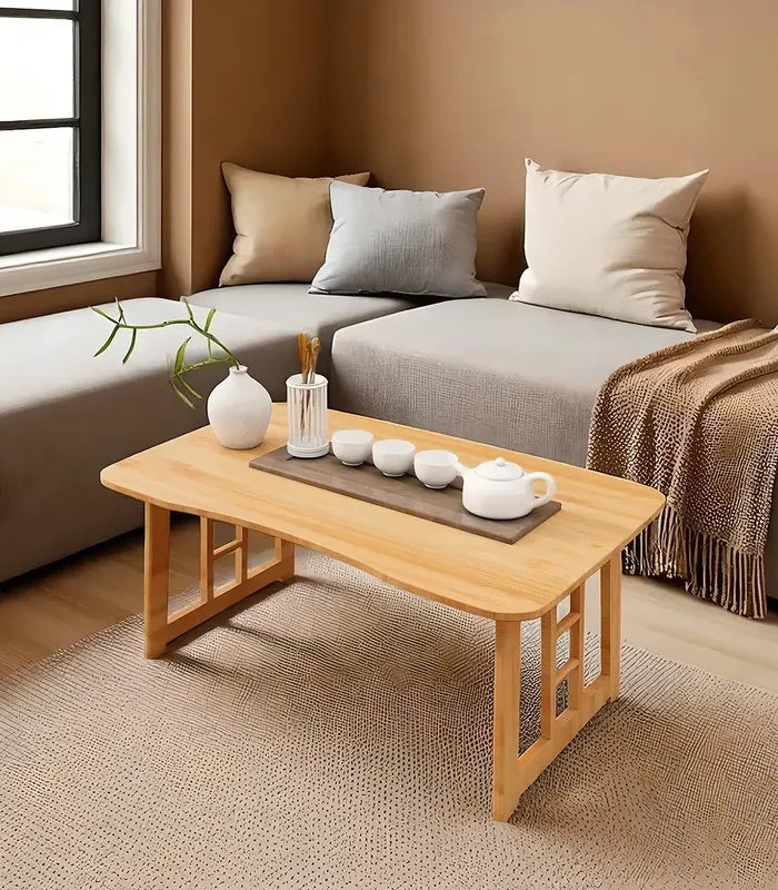 Bamboo Coffee Table Refined Asian Inspired Design