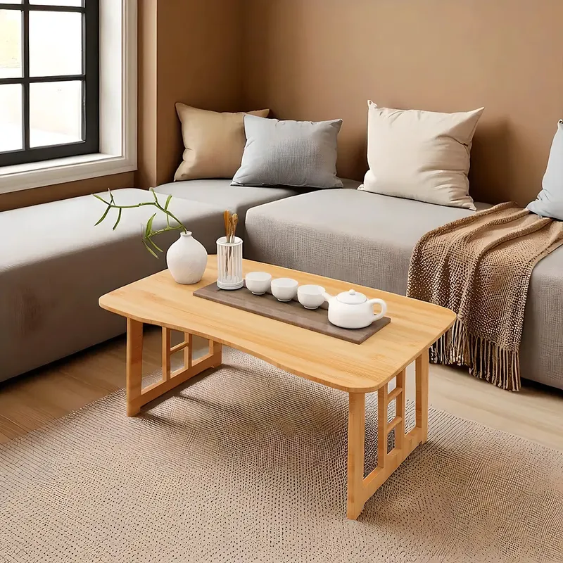 Bamboo Coffee Table Refined Asian Inspired Design